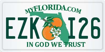 FL license plate EZKI26
