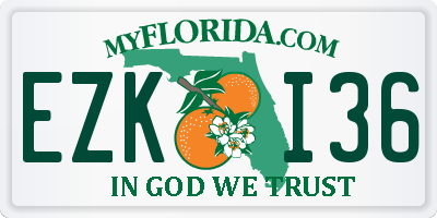 FL license plate EZKI36