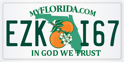 FL license plate EZKI67
