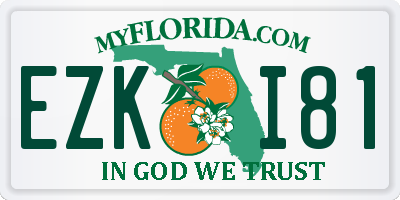 FL license plate EZKI81