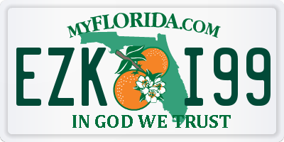 FL license plate EZKI99