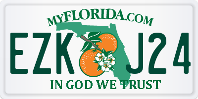 FL license plate EZKJ24
