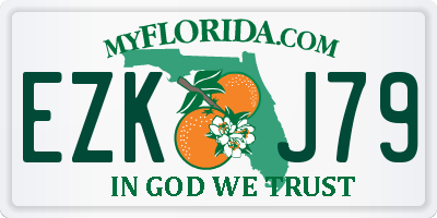 FL license plate EZKJ79