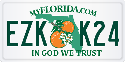 FL license plate EZKK24