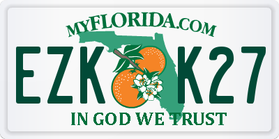 FL license plate EZKK27
