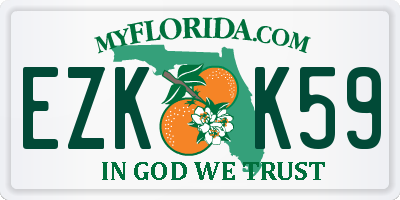 FL license plate EZKK59