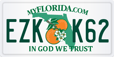 FL license plate EZKK62