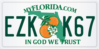 FL license plate EZKK67