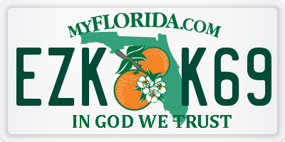 FL license plate EZKK69