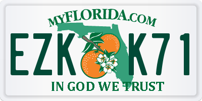 FL license plate EZKK71