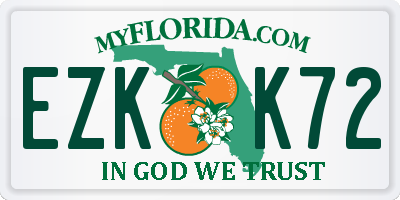 FL license plate EZKK72