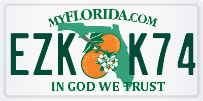 FL license plate EZKK74