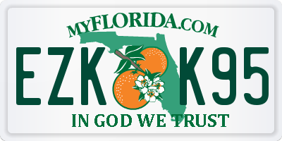 FL license plate EZKK95