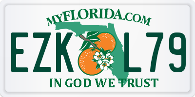 FL license plate EZKL79