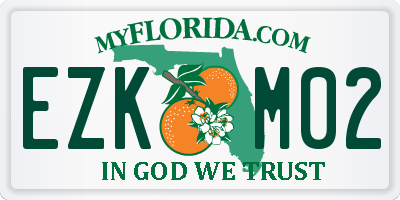 FL license plate EZKM02