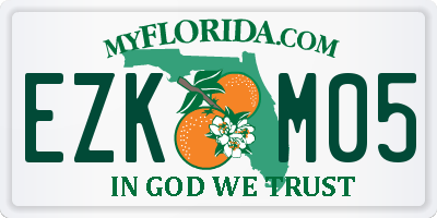 FL license plate EZKM05