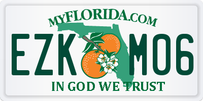 FL license plate EZKM06