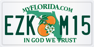 FL license plate EZKM15