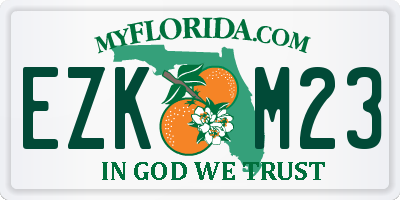 FL license plate EZKM23