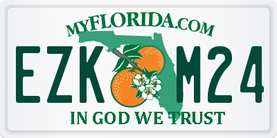 FL license plate EZKM24