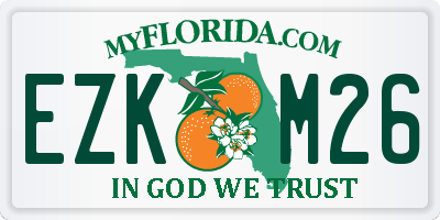 FL license plate EZKM26