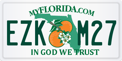 FL license plate EZKM27