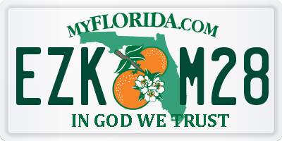 FL license plate EZKM28