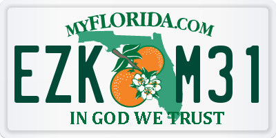 FL license plate EZKM31