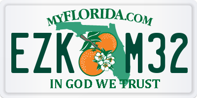 FL license plate EZKM32