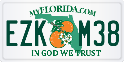 FL license plate EZKM38