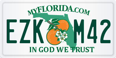 FL license plate EZKM42