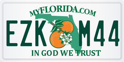 FL license plate EZKM44