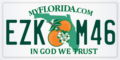 FL license plate EZKM46