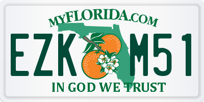 FL license plate EZKM51