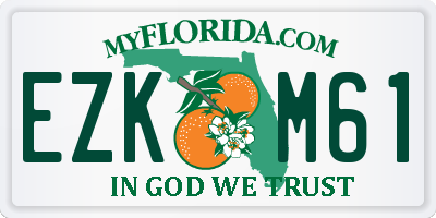 FL license plate EZKM61