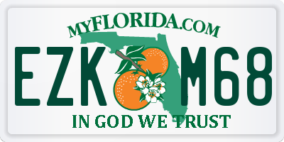 FL license plate EZKM68