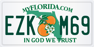 FL license plate EZKM69