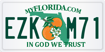 FL license plate EZKM71