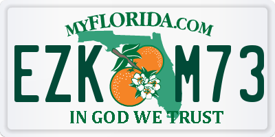 FL license plate EZKM73