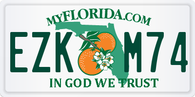 FL license plate EZKM74