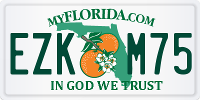 FL license plate EZKM75