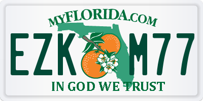 FL license plate EZKM77