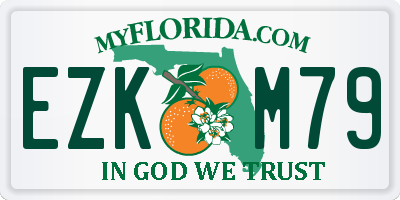 FL license plate EZKM79