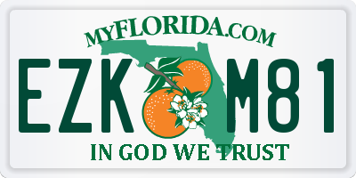 FL license plate EZKM81