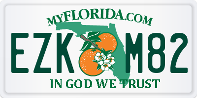 FL license plate EZKM82