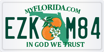 FL license plate EZKM84