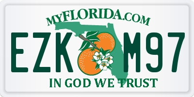 FL license plate EZKM97