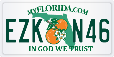 FL license plate EZKN46