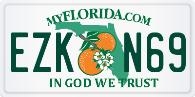 FL license plate EZKN69