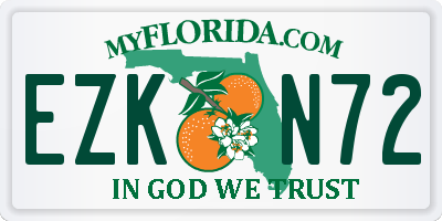 FL license plate EZKN72